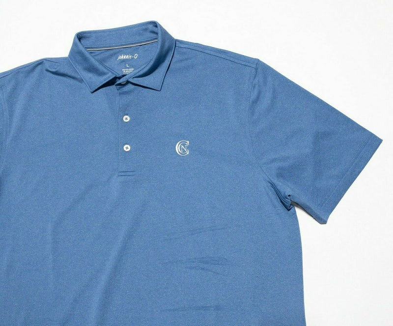 Johnnie-O Prep-Formance Birdie Polo Large Men's Golf Lake Blue Wicking Shirt
