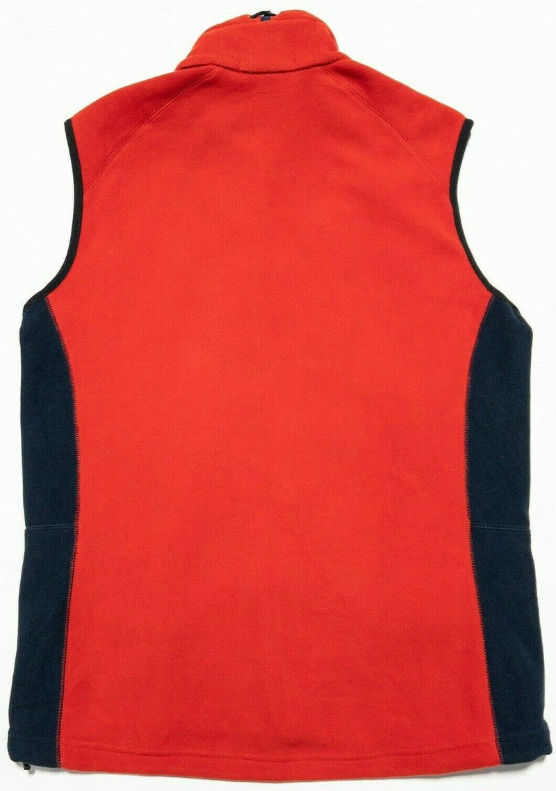 RLX Ralph Lauren Men's Medium USA Flag Spell Out Red Fleece Full Zip Vest