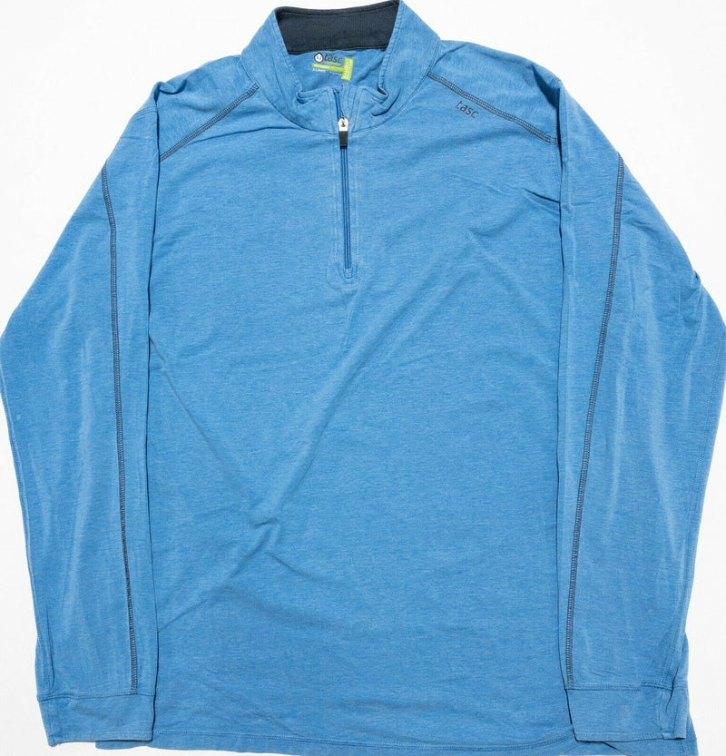 Tasc Performance Bamboo Men's XL Blue 1/4 Zip Blue Golf Casual Activewear Jacket