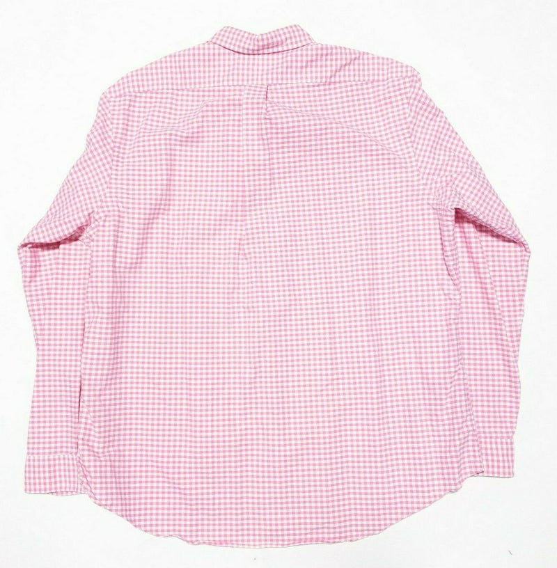 Polo Ralph Lauren Men's 2XL Long Sleeve Shirt Pink Gingham Check Button-Down