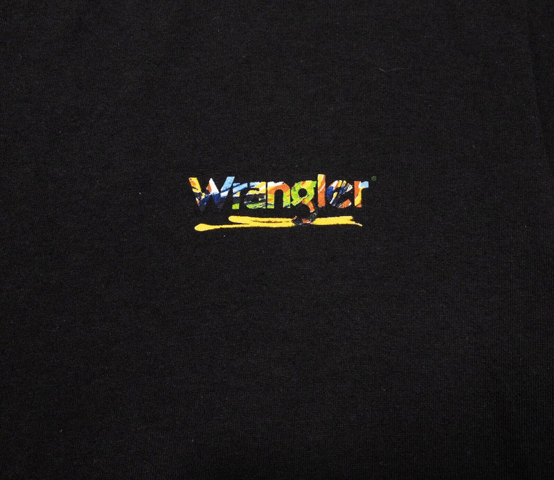 Wrangler T-Shirt Vintage Medium Men's Pick Up Truck Girls 90s Country Pirnie Art