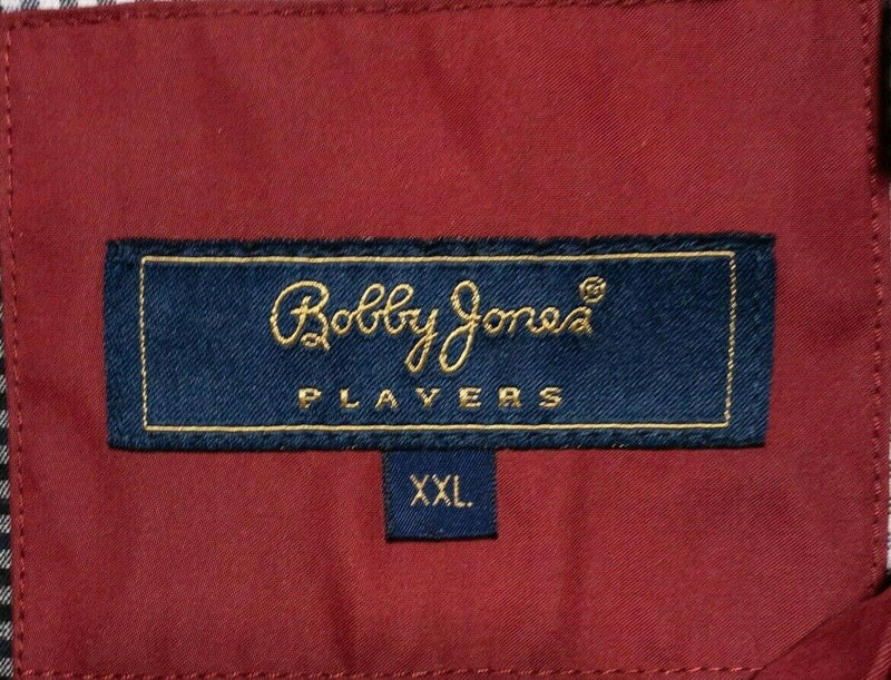 Bobby Jones Men's 2XL Lined Solid Red 1/4 Zip Wind Rain Resistant Golf Vest