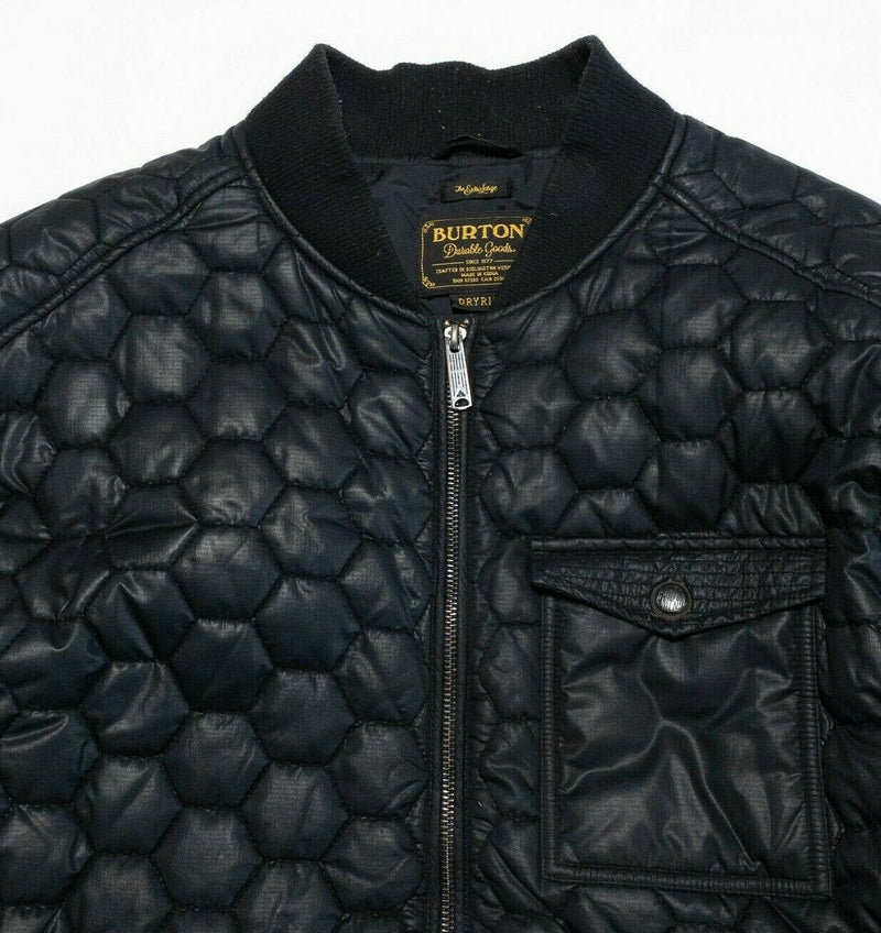 Burton DryRide Mallett Jacket Quilted Puffer Snowboarding Black Men's XL