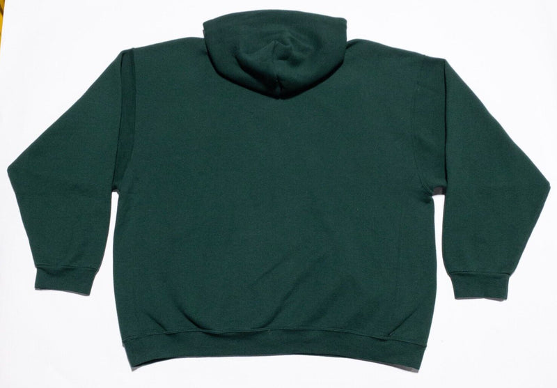 Russell Athletic Hoodie Men's 3XL Pullover Sweatshirt Solid Green Blank Vintage