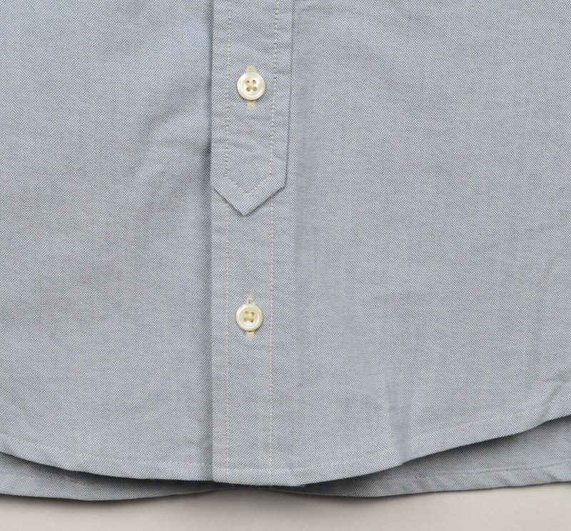Outerknown Men's Sz XL Light Blue Embroidered Logo Button-Down Shirt
