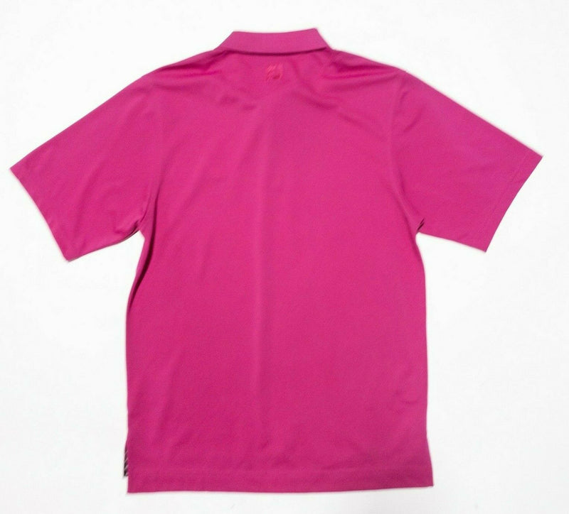 FootJoy Golf Polo Small Men's Hot Pink Wicking Performance Polyester Pine Meadow