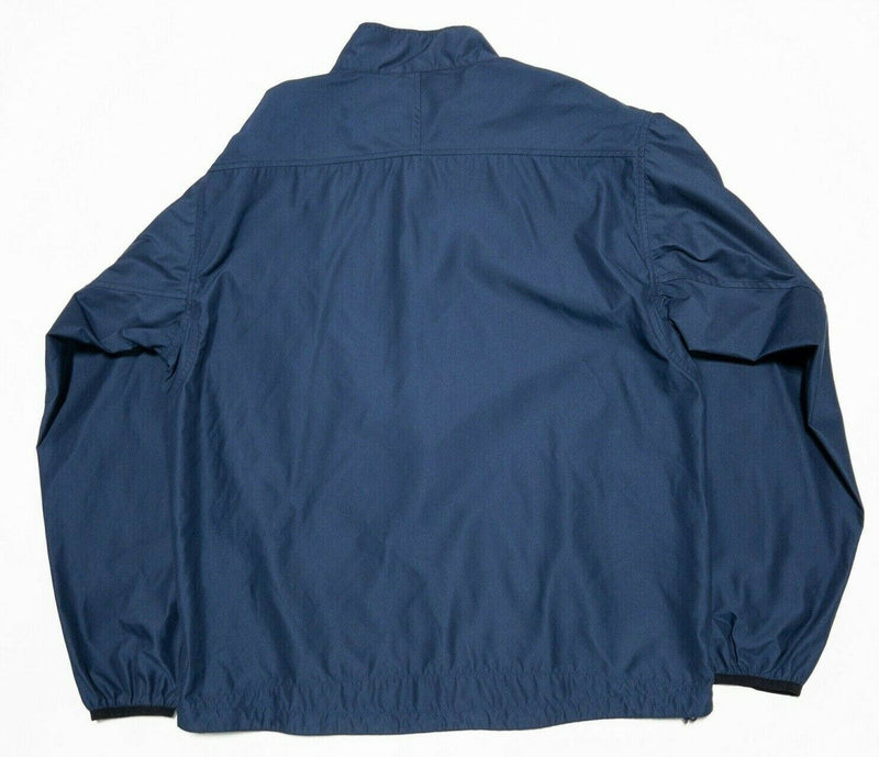 ExOfficio Jacket Men's Large Solid Blue Full Zip Hiking Outdoor Windbreaker