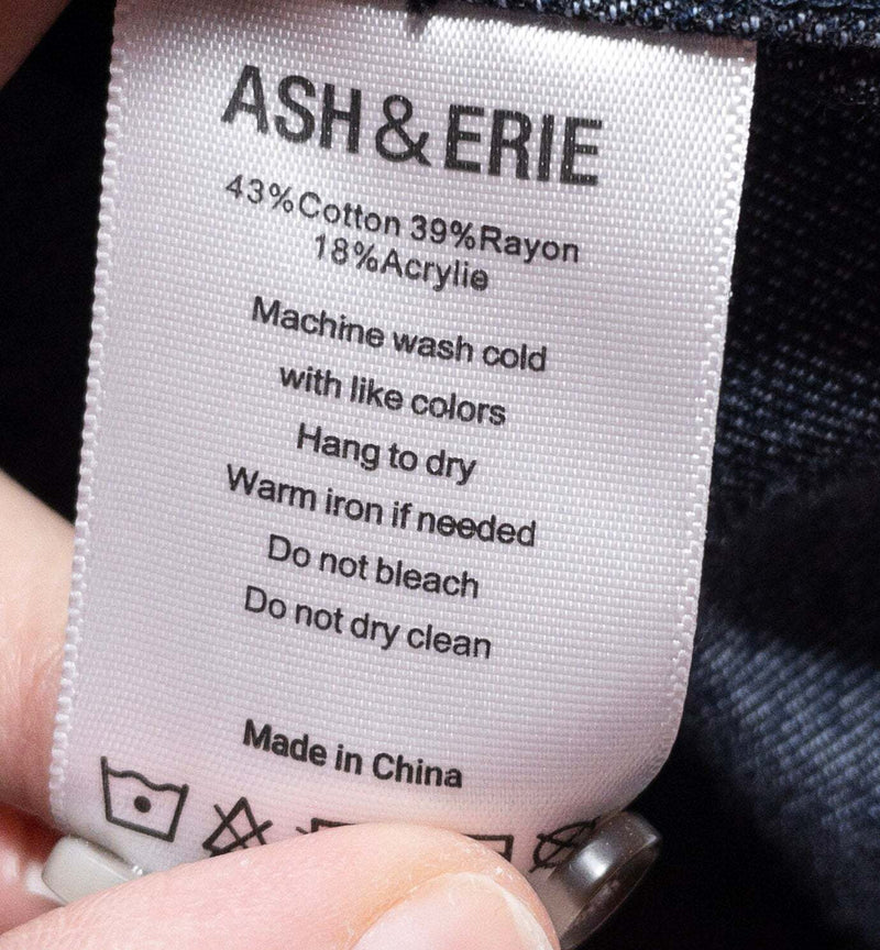 Ash & Erie Flannel Shirt Men's Medium Blue Long Sleeve Button-Down Casual