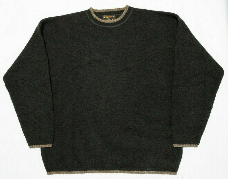 Woolrich Sweater Men's 2XLT (2XL Tall) Wool Blend Crewneck Dark Green Pullover