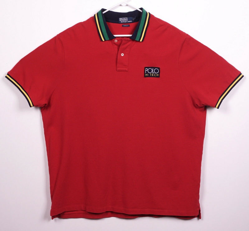 Polo Ralph Lauren Men's 2XL Classic Fit POLO Hi Tech Red Polo Shirt