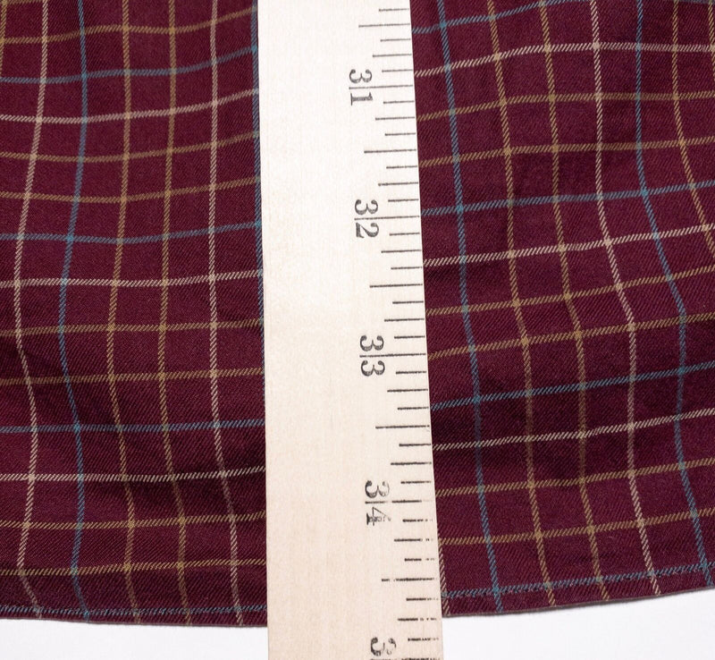 Duluth Trading Co 3XLT Shirt Men's Button-Down Red Plaid Graph Check 3XL Tall