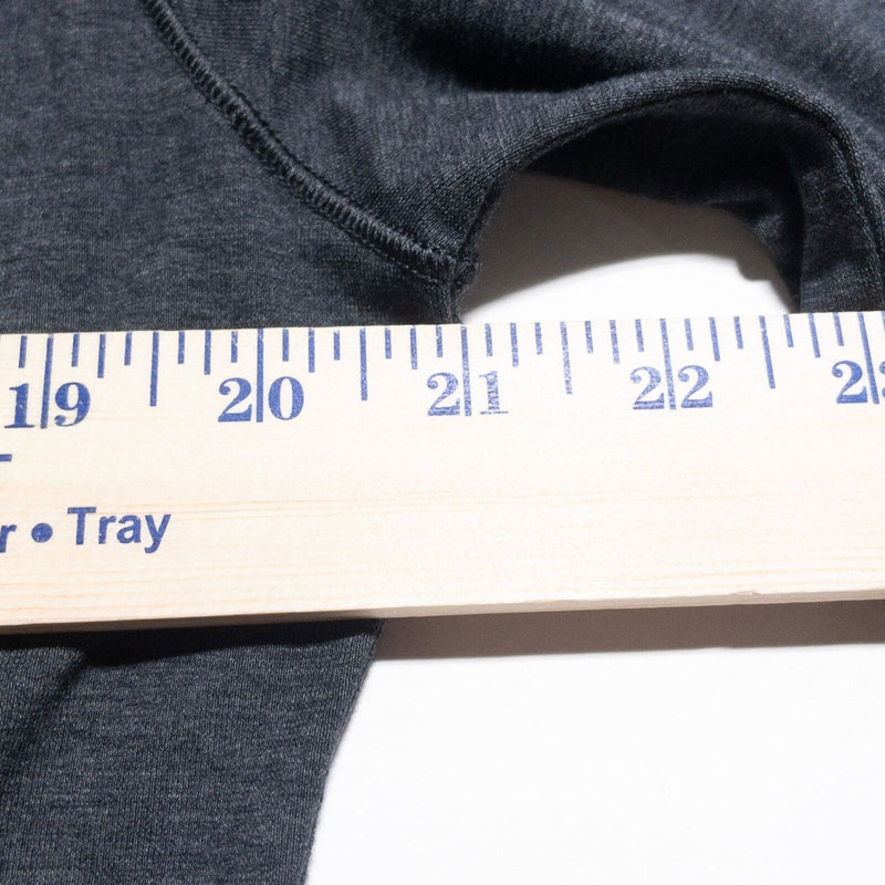 Lululemon Henley Shirt Men's Fits Large Heather Gray Long Sleeve 3-Button