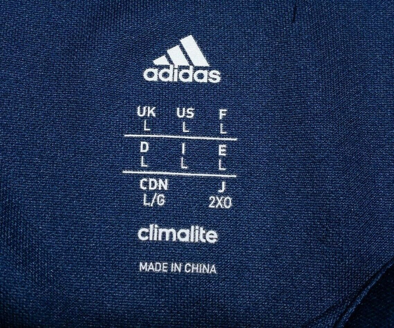 Adidas All-Star Chicago 2017 MLS Soccer Men's Large Polo Shirt ClimaLite Blue