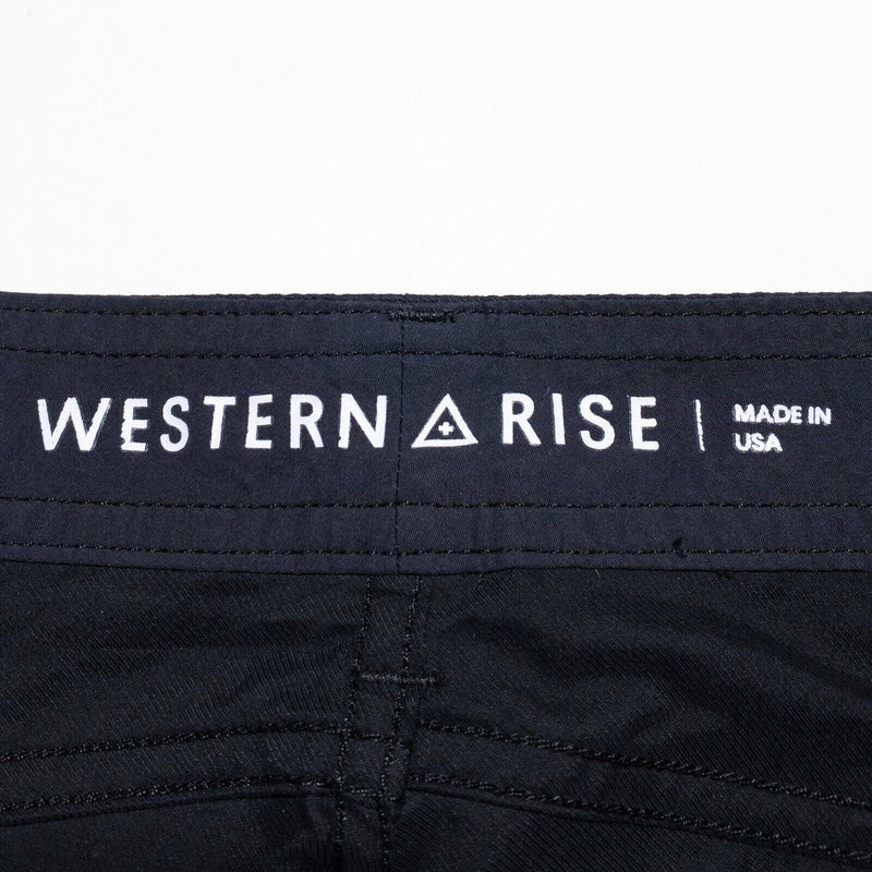 Western Rise Evolution 2.0 Pants Men's 30 Black Nylon Stretch Wicking Travel