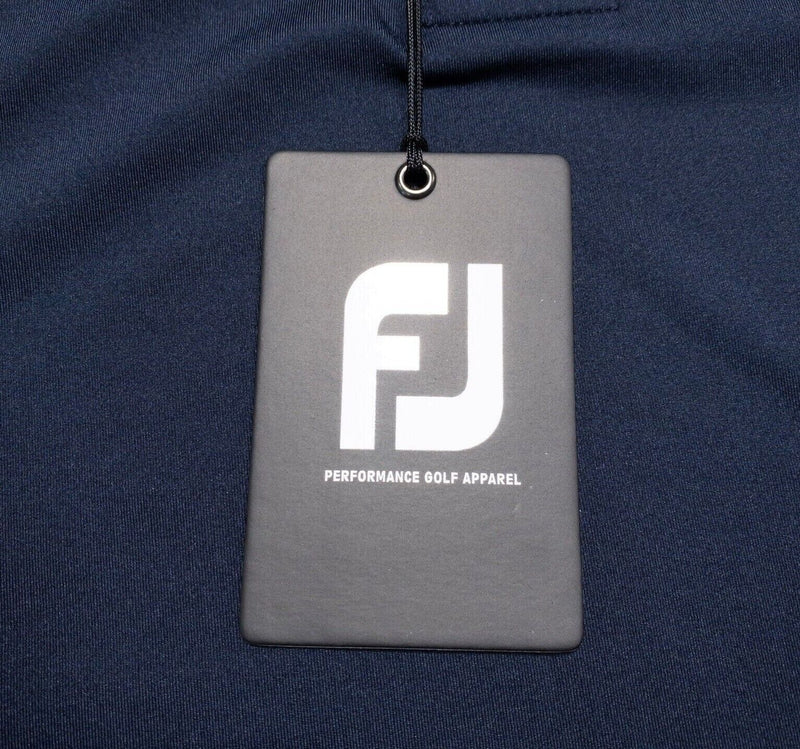 FootJoy Golf Shirt Small Men's Polo ProDry Solid Lisle Navy Blue Wicking Stretch