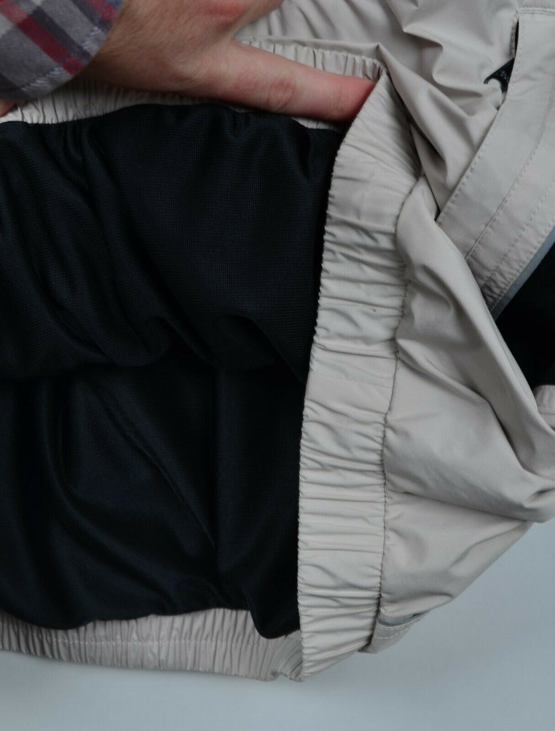 FootJoy DryJoys Men's XL Light Beige Half Zip Windshirt Golf Windbreaker Jacket