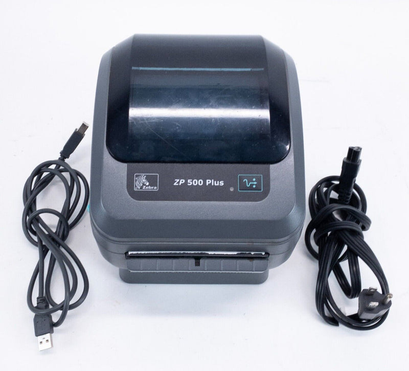 Zebra ZP 500 Plus Direct Thermal Label Printer Power & USB Cables FOR PARTS