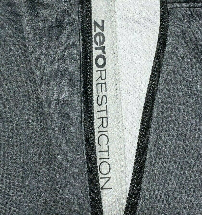Zero Restriction 1/4 Zip Golf Jacket Wicking Heather Gray Men's Large