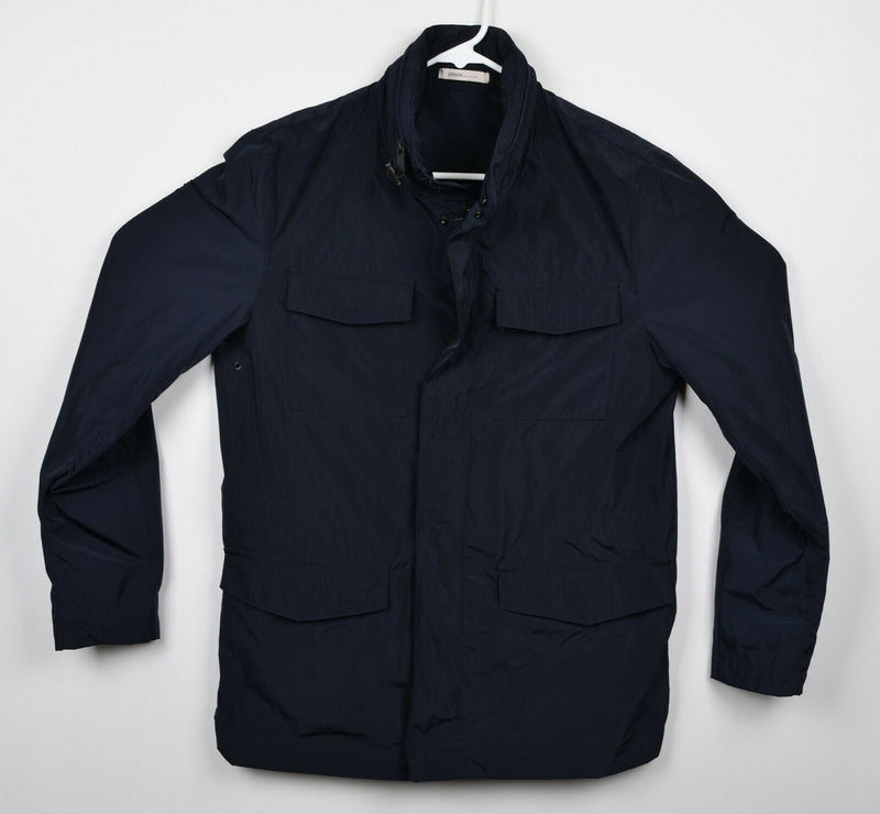 Armani Collezioni Men’s 46 (XS/S) Navy Blue Full Zip Hooded Lightweight Jacket