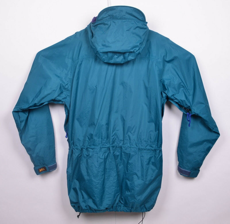 Vtg REI Elements Men's Sz Medium Multi-Pocket Windbreaker Rain Jacket