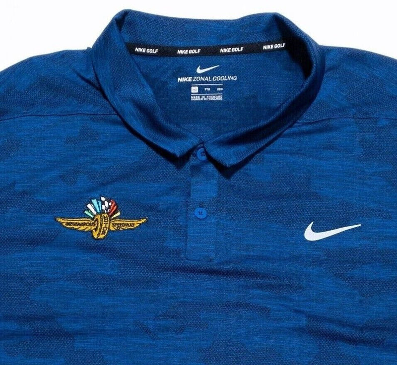 Indianapolis Motor Speedway Nike Golf 2XL Men Polo Indy 500 Camo Zonal Cooling