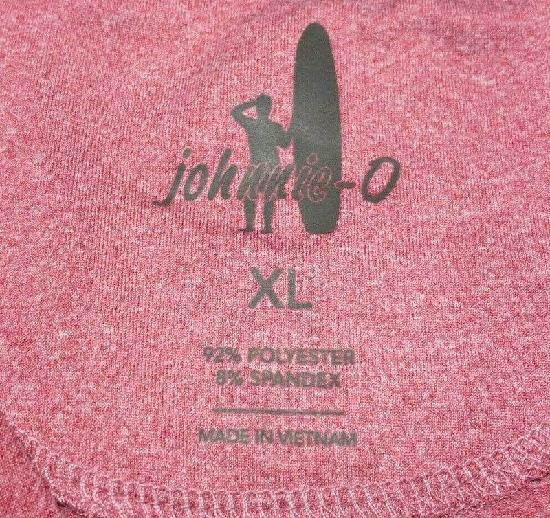 Johnnie-O Men's Flex 1/4 Zip Prep-Formance Pullover Wicking Rose Pink Men's XL