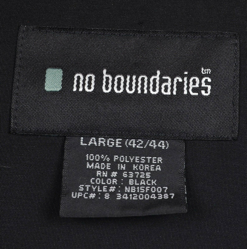 Vtg 90s No Boundaries Men's Large Polyester Dice Crown Gambling Cards Camp Shirt