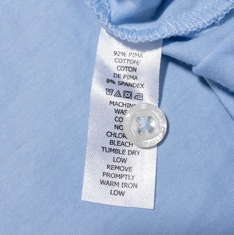 B. Draddy Polo Shirt Men's Small Solid Light Blue Pocket USA Golf Casual