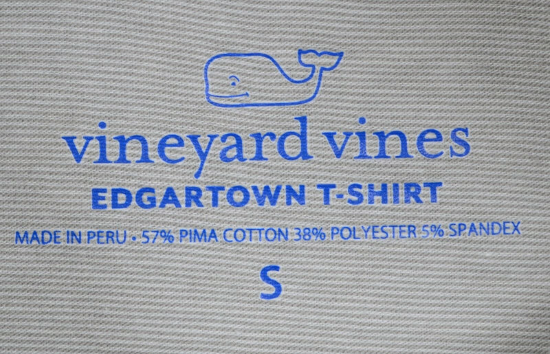 Vineyard Vines Men's Sz Small Edgartown T-Shirt Gray Whale Lightweight Hoodie