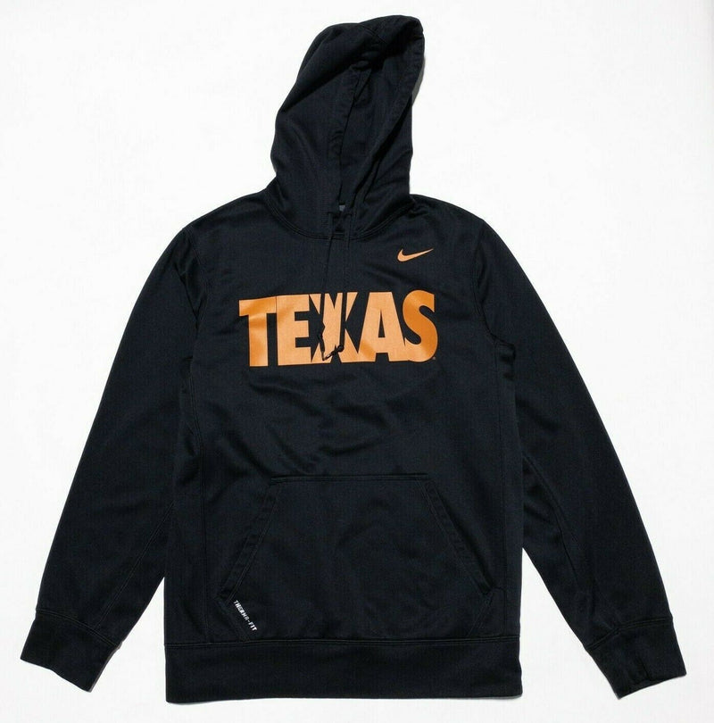 Texas Longhorns Nike Therma-Fit Hoodie Pullover Black Orange Men's Fits Small