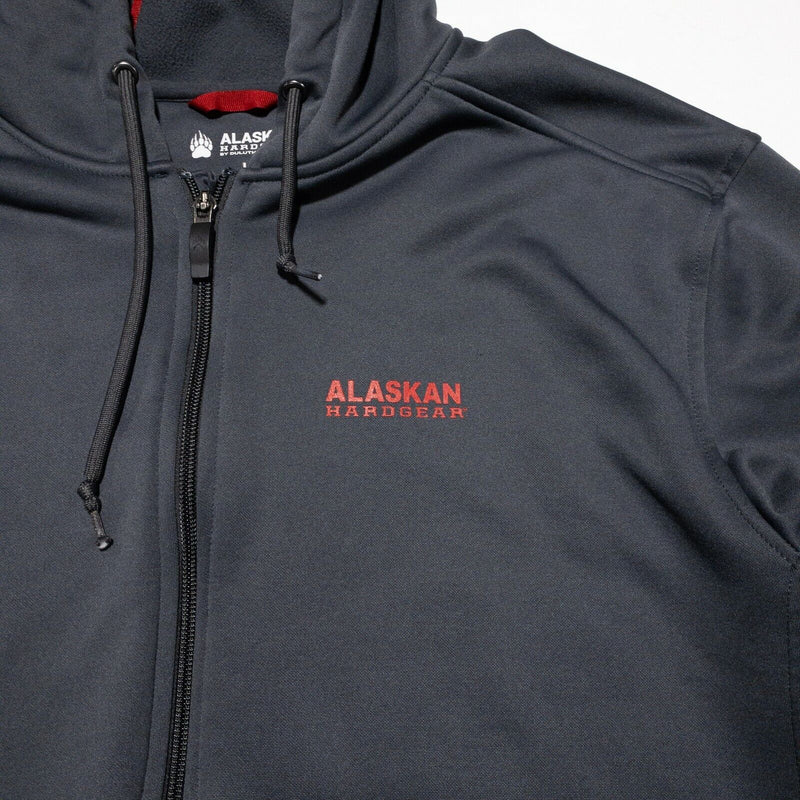 Alaskan Hardgear Hoodie Men's Large Full Zip Jacket Gray Duluth Trading Co. Claw
