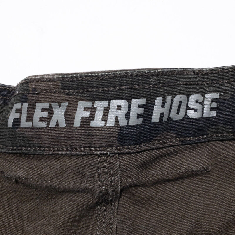Duluth Trading DuluthFlex Camo Cargo Pants Men's Fits 30x30 Flex Fire Hose Brown
