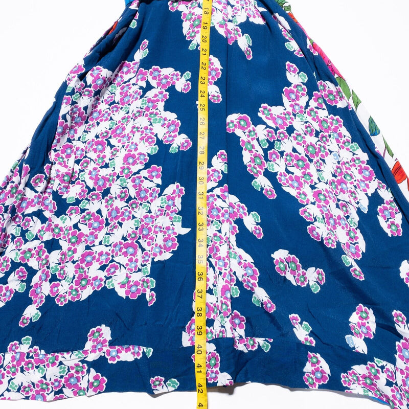 Anthropologie Maeve Botanica Dress Women's 10 Midi Belted Floral Multicolor Boho