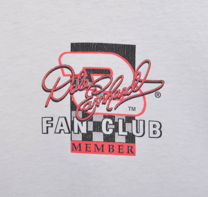 Vtg 90s Dale Earnhardt Men's Sz XL Fan Club Member NASCAR Racing Graphic T-Shirt
