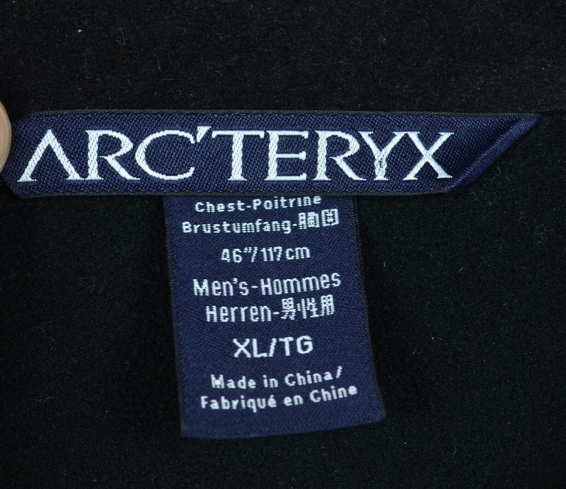 Arc'Teryx Men's XL Softshell Fleece Lined Dark Navy Blue Full Zip Jacket