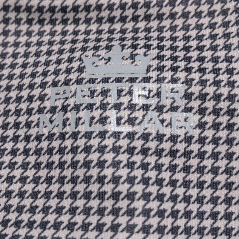 Peter Millar 1/4 Zip Men's Large Houndstooth Perth Pullover Wicking Stretch Golf
