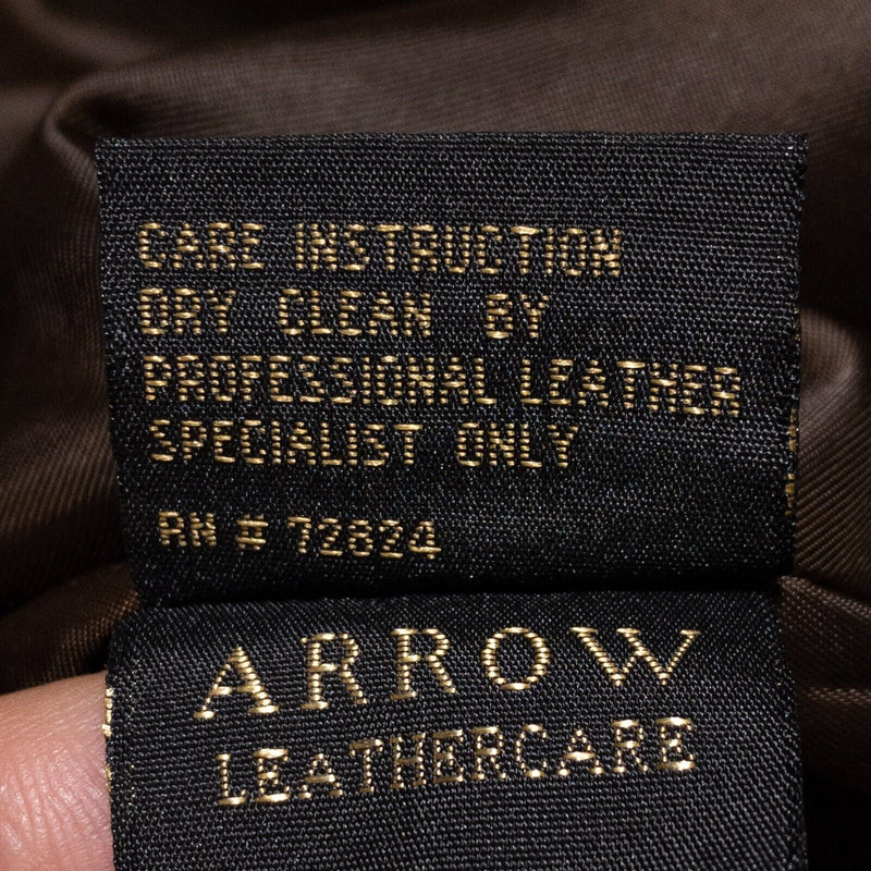 Golden Bear Leather Suede Jacket Men's XL Full Zip Collared Vintage Brown