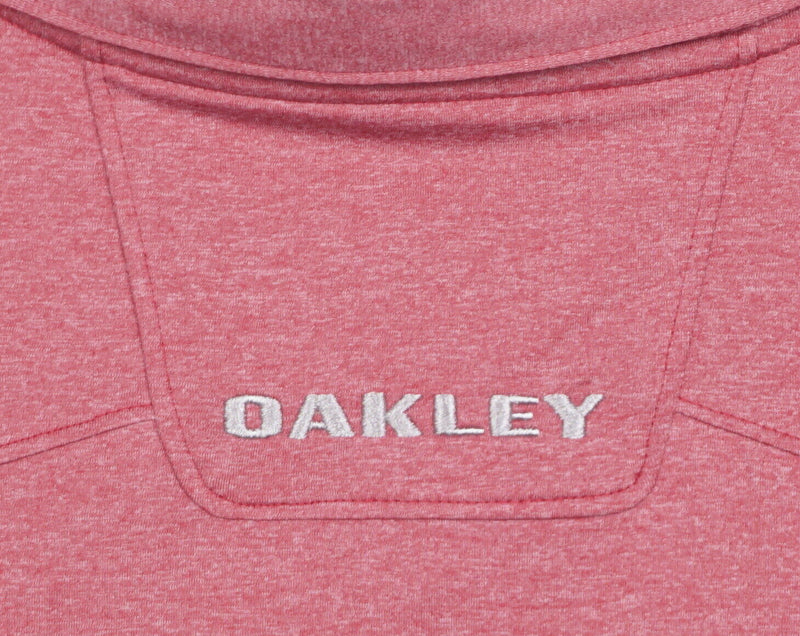 Oakley Hydrolix Men's Medium Regular Fit Snap Collar Red Crimson Golf Polo Shirt