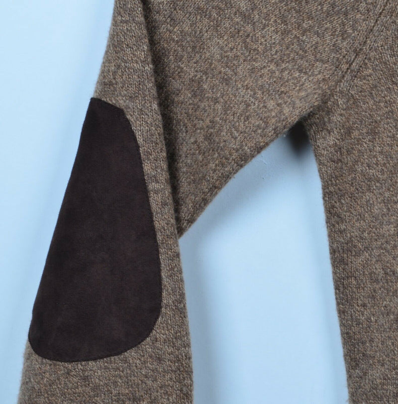 Penguin By Munsingwear Men's Sz Medium 100% Lambswool Elbow Pads Beige Sweater