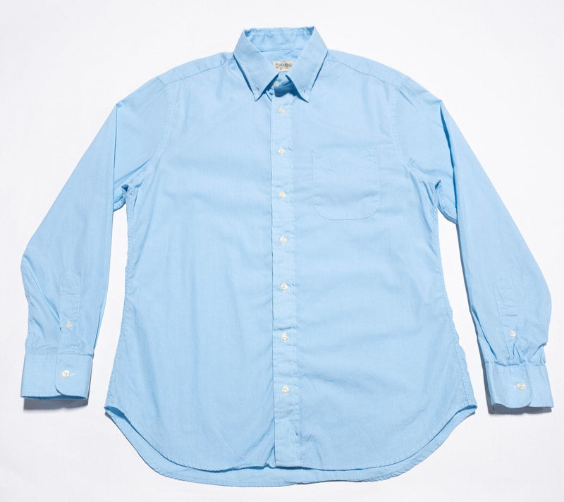 Gitman Bros. Vintage Shirt Men's Large Button-Down Light Blue USA Long Sleeve