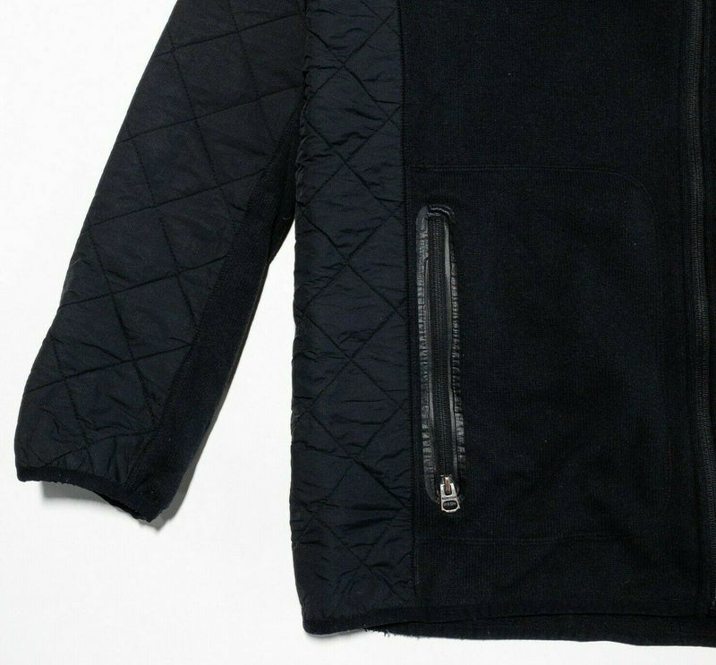 Burton Men's Burton Pierce Fleece Black Quilted DryRide Thermex Fleece Large