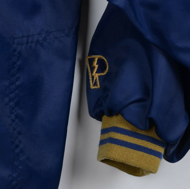 Vintage 90s Notre Dame Men's XL Pro Player Navy Gold Pullover Windbreaker Jacket