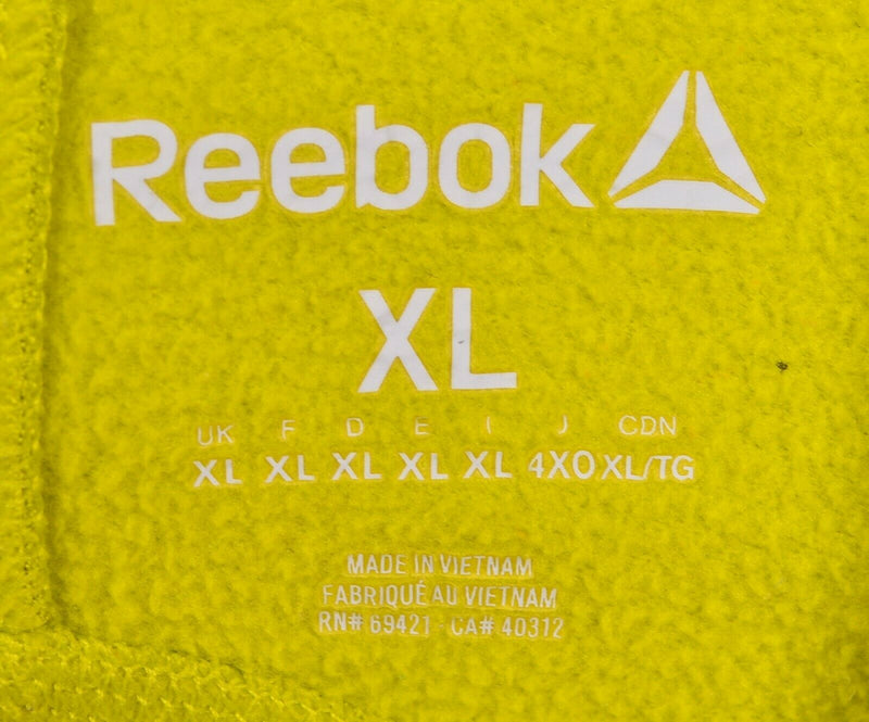 Reebok Crossfit Men's Sz XL Neon Yellow Black PW3 Graphic Hoodie Sweatshirt