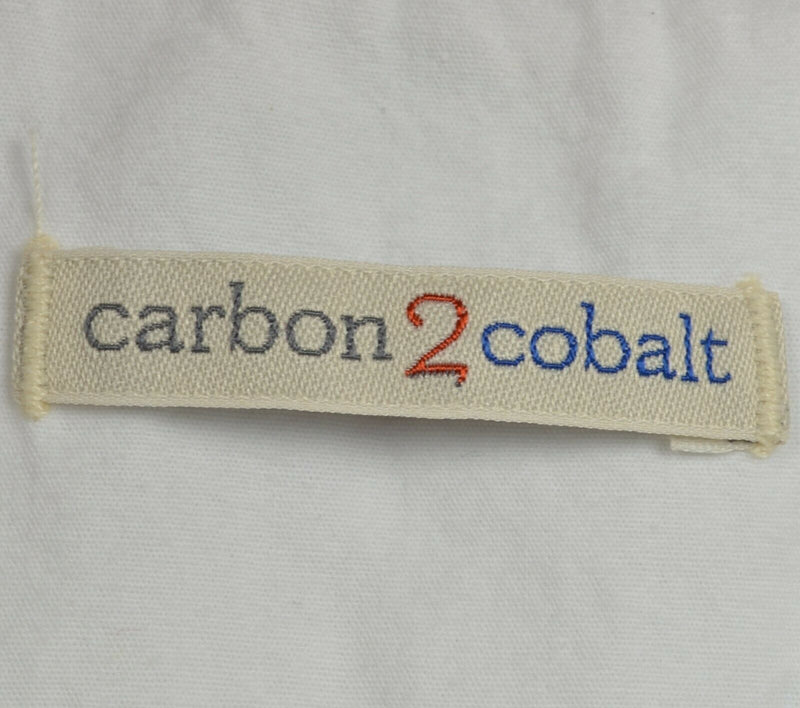 Carbon 2 Cobalt Men's Sz Large White Button-Front Pocket Casual Shirt