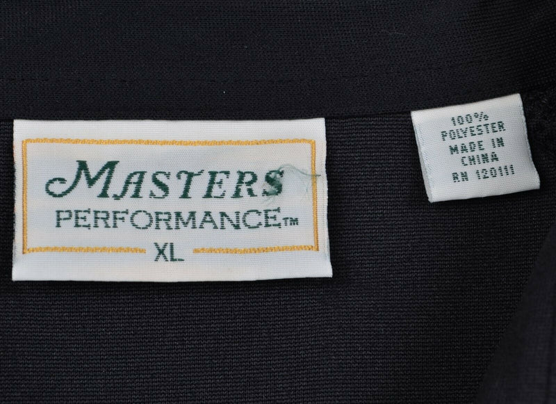 Masters Performance Men's XL Black Polyester Augusta National Golf Polo Shirt