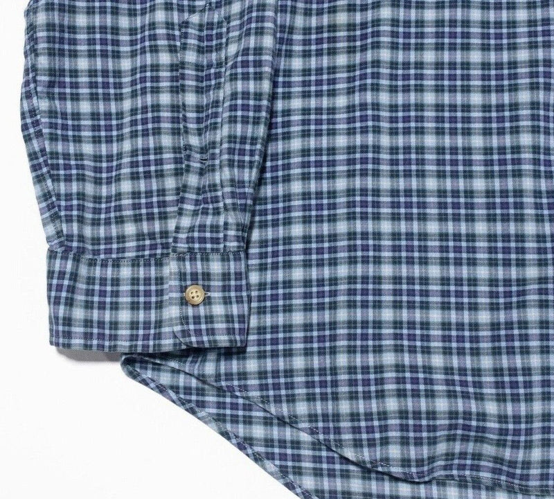 Polo Ralph Lauren XXL Shirt Men's Long Sleeve Blue Check Button-Down Pony Logo