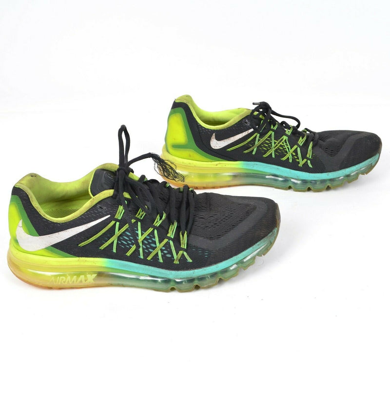 Nike Air Max Men's 12 Black Hyper Jade Running/Training Shoes 698902-003