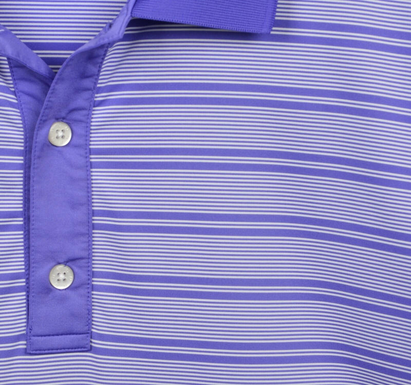 FootJoy Men's Sz XL Purple Striped Golf Polo Shirt Quail West Naples, FL
