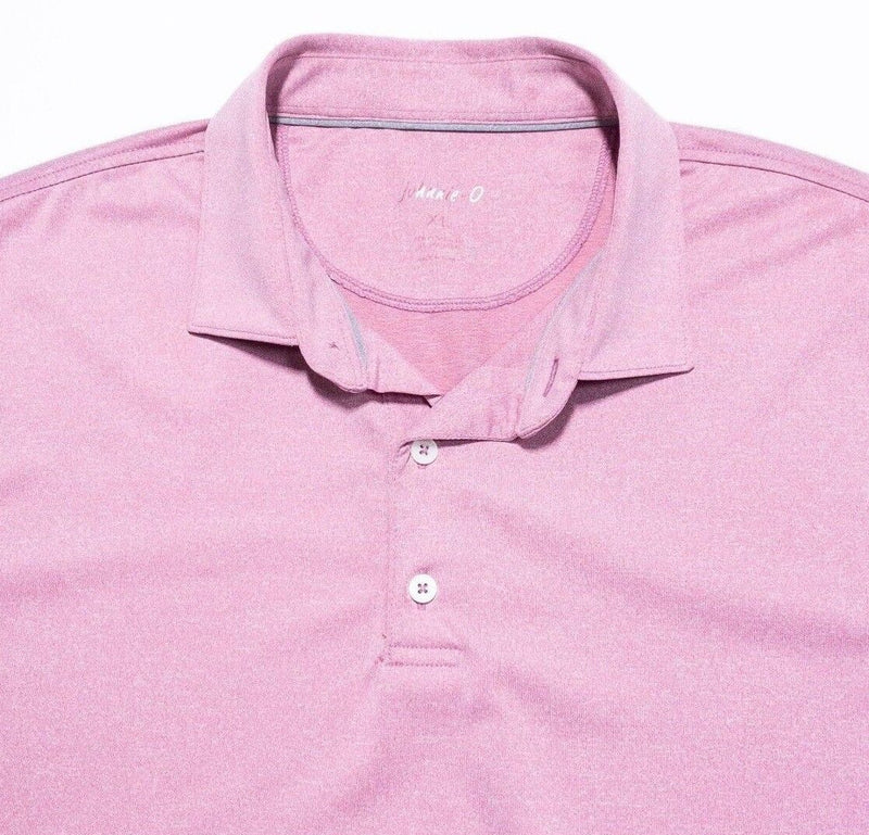 johnnie-O Golf Polo XL Men's Pink Birdie Performance Shirt Wicking Stretch
