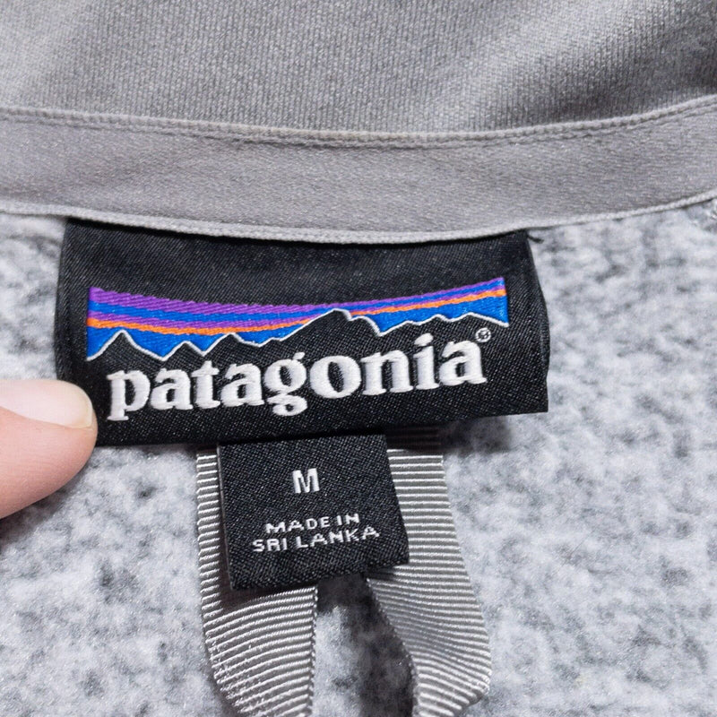 Patagonia Better Sweater Jacket Women's Medium Fleece Full Zip Birch Gray LOGO